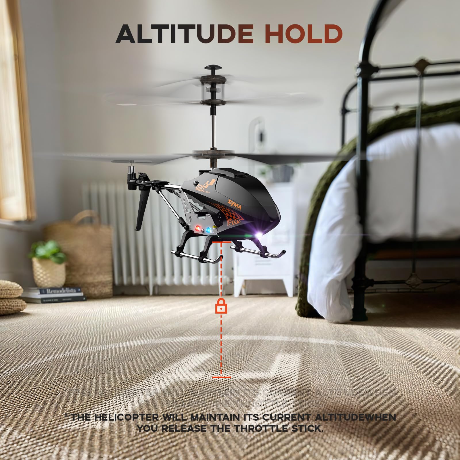 Syma Q20 RC Helicopter for Kids 8-12 and Beginners, Remote Control Helicopter with Altitude Hold, 2 Speed Modes and Gyroscope - Image 3