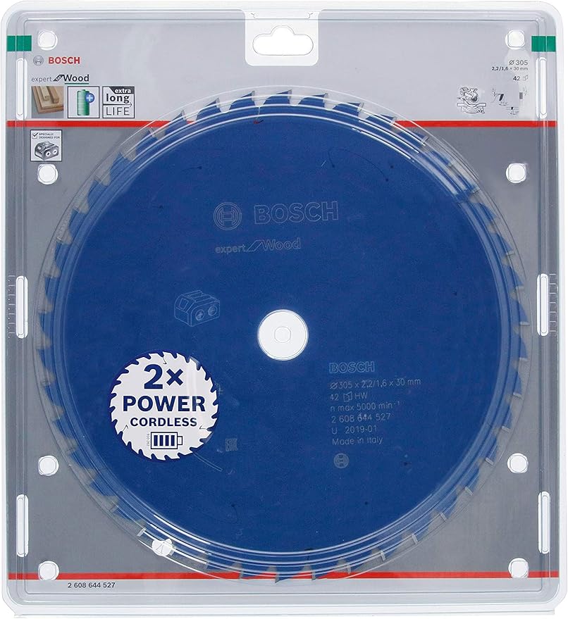 Bosch Professional Disco de sierra circular Expert for Wood (madera, 305 x 30 x 2,2 mm, 42 dientes, accesorio de sierra circular sin cable)