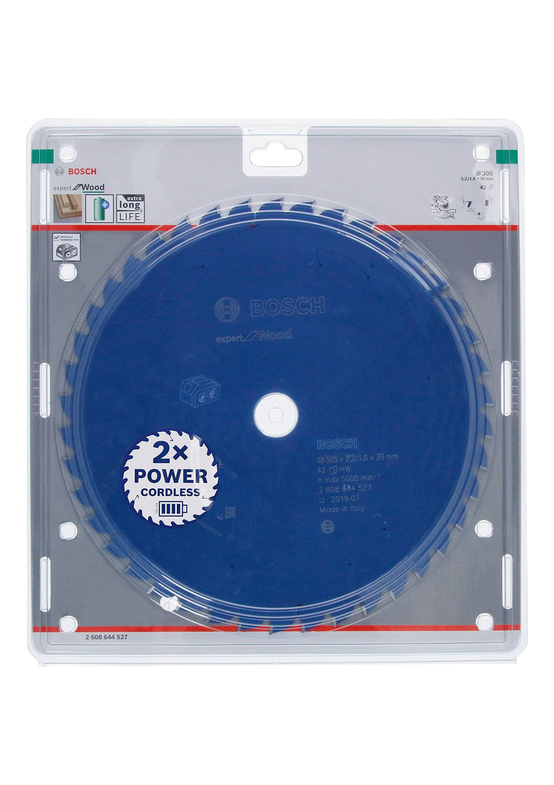 Bosch Professional Expert Circular Saw Blade For WoodCordless Saws305X2.2/1.6X30 T42 from B&Q