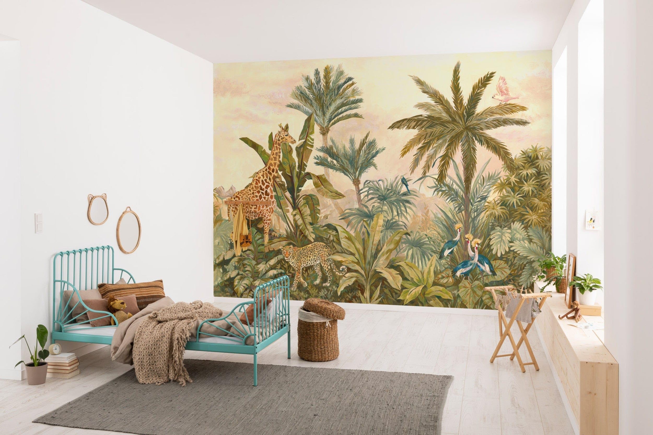 Komar IAX8-0005 Non-Woven Photo Wallpaper Tropical Vintage Garden Dimensions 400 x 280 cm (W x H) Jungle/Rainforest/Children's Room - Image 2