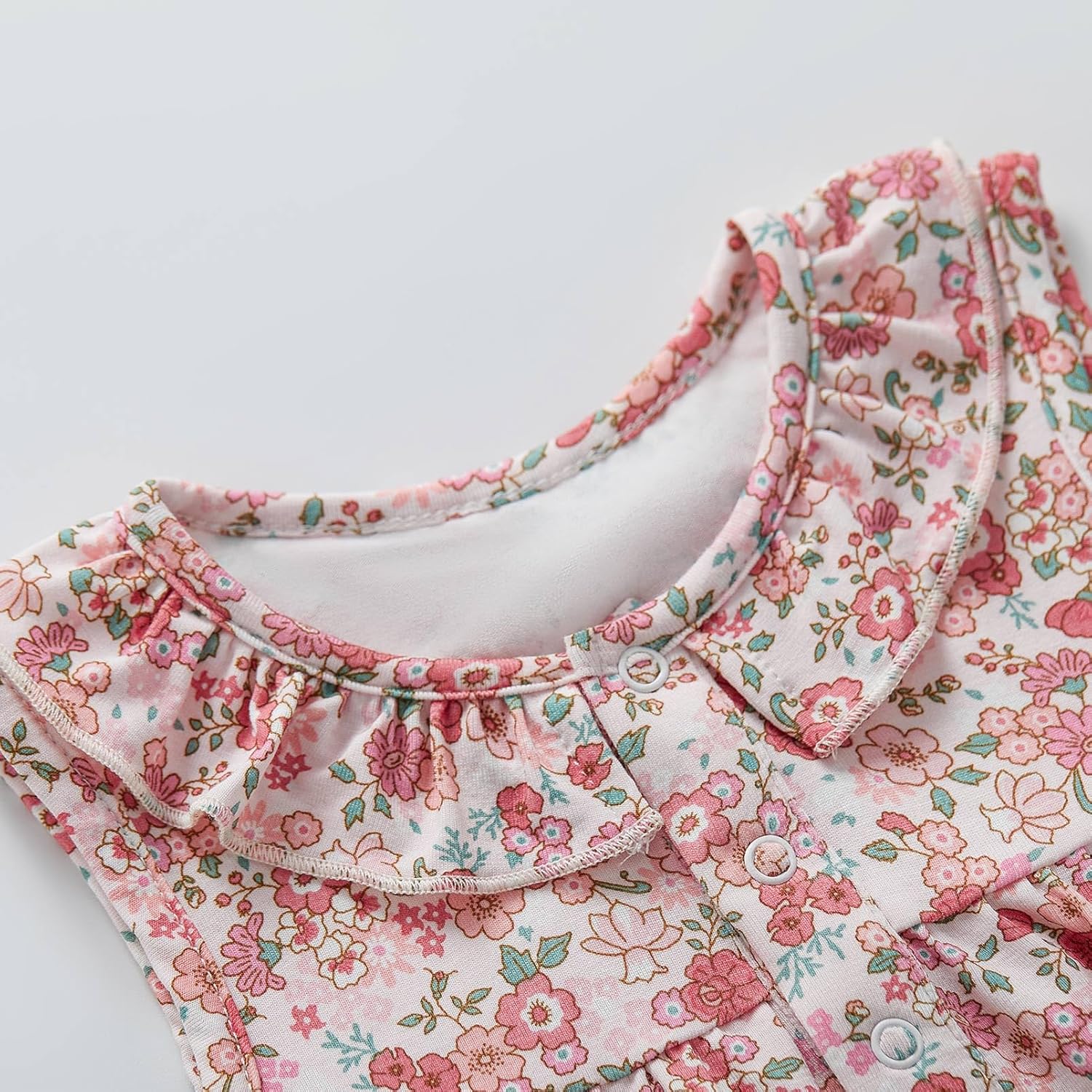 pureborn Baby Romper Bodysuits 2-Pack Unisex Soft Cotton One-Piece Outfit for Infant Boys Girls 0-24 Months - Image 4