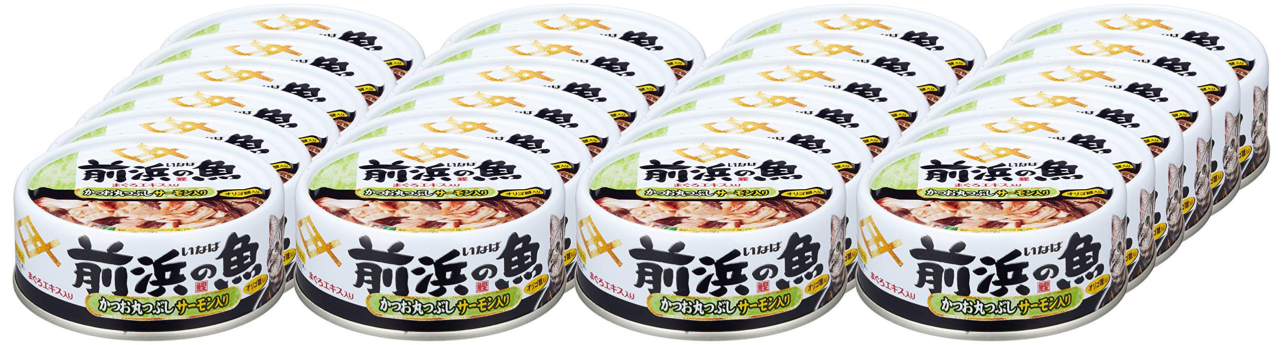 Amazon.co.jp: いなば 前浜の魚 かつお丸つぶし サーモン入り 115g 24