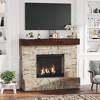 マントルピース　ルクスリーオース Amazon.co.jp: 暖炉用マントルテル、60インチの人工暖炉用