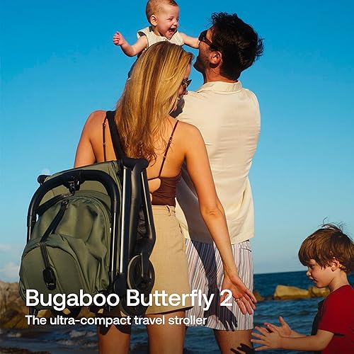 Miniatura 2 de Bugaboo Butterfly 2 - Cochecito de viaje, ultra compacto plegable en un segundo, ligero y apto para aviones (negro) Negro -,Azul,gris topo,Rosa