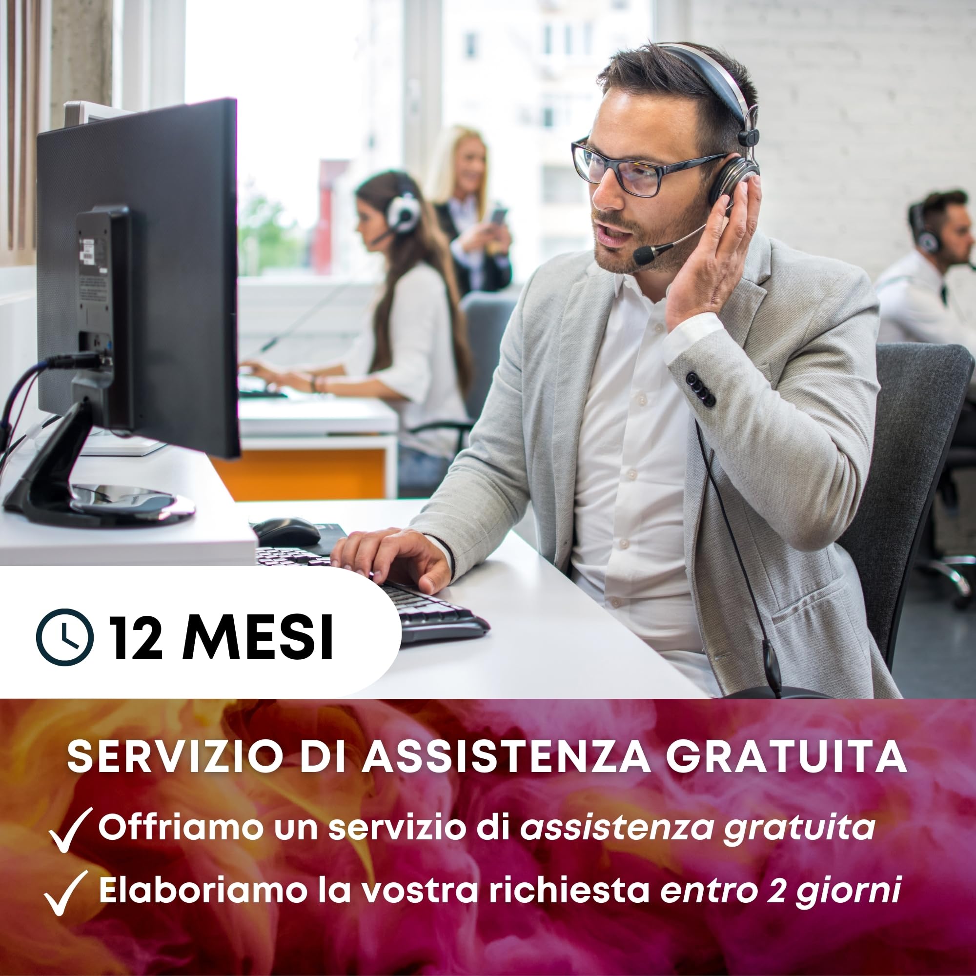 Lenovo ThinkCentre, Mini Pc Tiny, Intel i5-6500T 4 Core 2.5Ghz, Ram 8Gb SSD 256Gb, Pc Desktop Mini Pronto all'uso con Libre Office e Chiavetta Wi-fi (Ricondizionato)