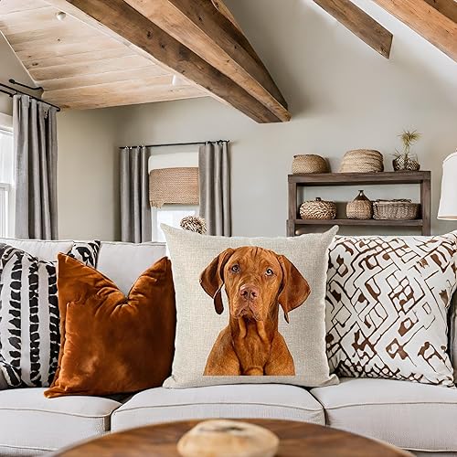 Miniatura 8 de FELENIW Funda de cojín para mascotas diseño de bulldog inglés Love People Friend Throw funda de cojín de algodón y lino material decorativo cuadrado