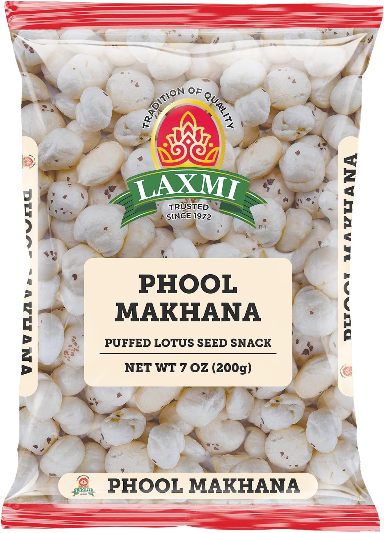 Laxmi Ful (Phool) Makhana - Puffed Lotus Seeds - 200 Grams