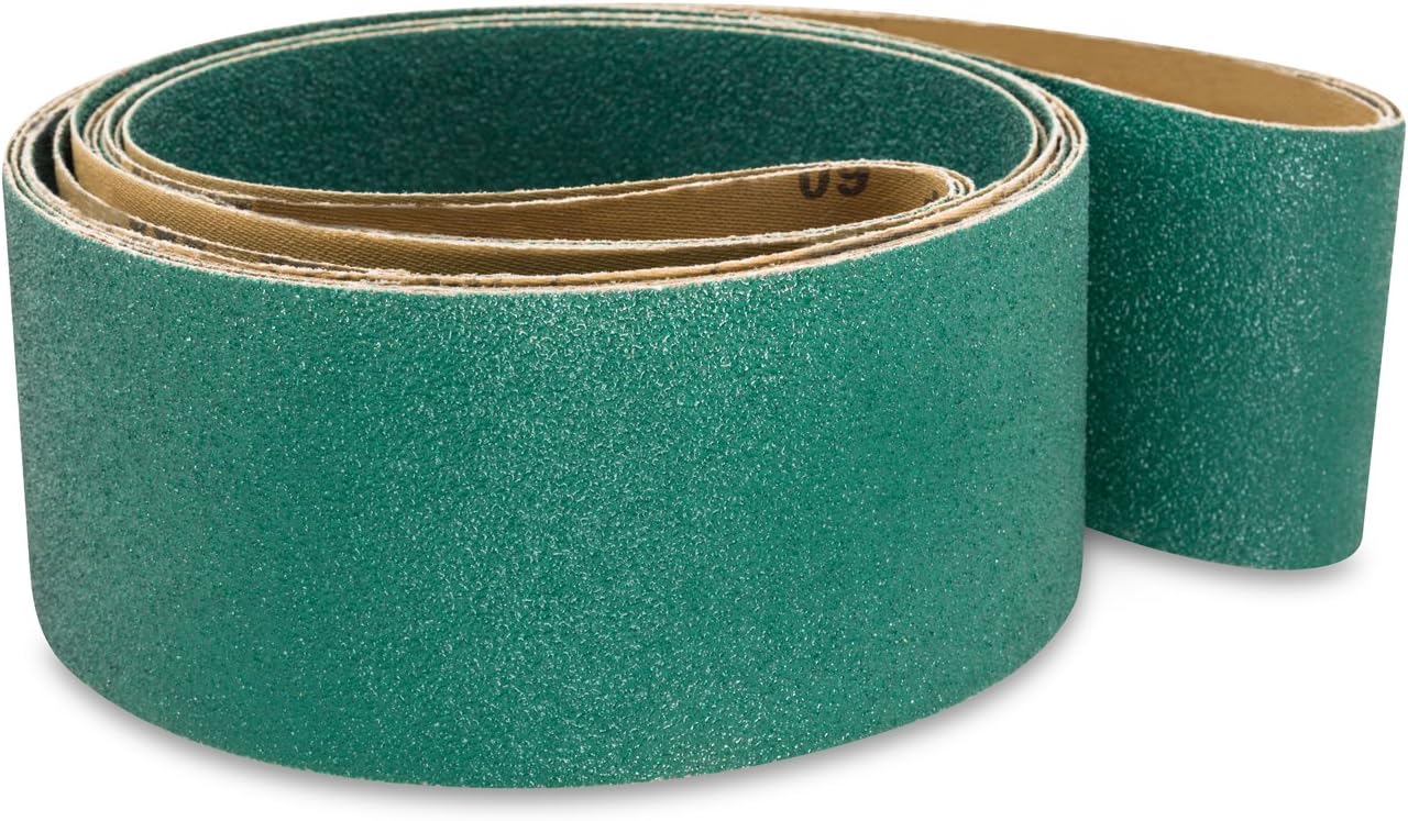Red Label Abrasives 2 1/2 X 60 Inch 60 Grit Metal Grinding Zirconia Sanding Belts, 6 Pack
