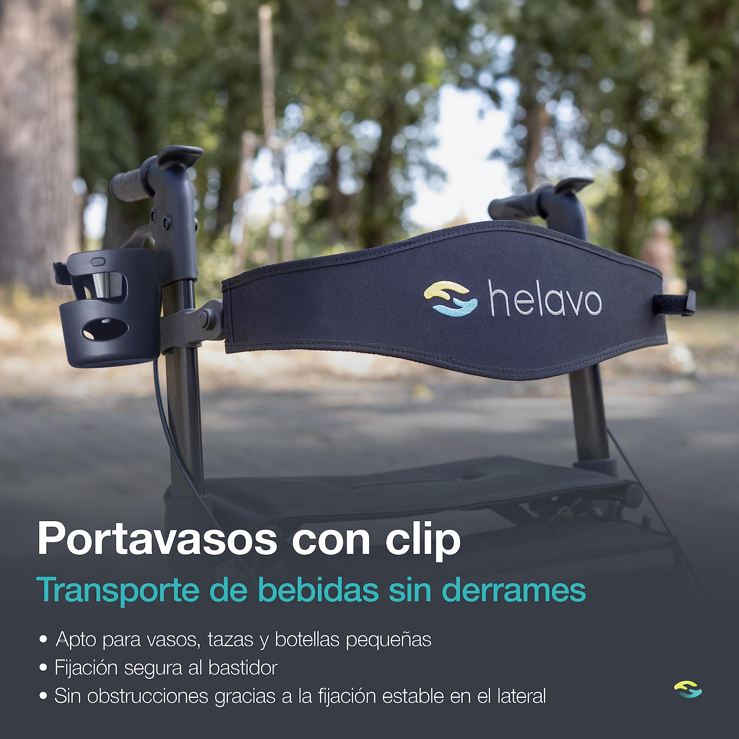 HELAVO Andador para Ancianos Plegable con asiento - Andadores de Aluminio Ajustable Individualmente - Perfecto para Casa y Fuera
