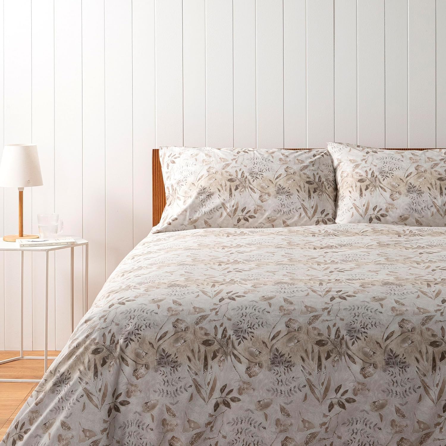 Parure Copripiumino Doubleface Zucchi in puro cotone MATRIMONIALE 250x200+40 Articolo Cipria Z03 con 2 federe, ESCLUSO LENZUOLO SOTTO