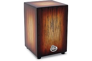 LP Aspire Accents Wire Cajon Sunburst Streak With Steel Strings and Snares