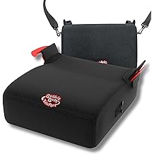 BubbleBum Teleport Backless Booster Car Seat, Kids Booster Seat for Car 40-100 lbs, Telescopic Portable Carseat, Ideal for Everyday Use and Foldable for Travel, 4 Year Old + Child/Toddler - Black