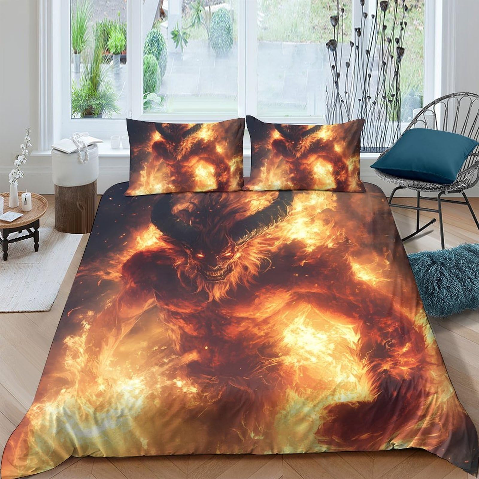Ctjqhvkz Style-4 3D Printed Fiery Galaxy Fitted Sheet Microfiber Soft Breathable Cosmic Nebula Mattress Cover Bedroom Decor Single（135X200cm）