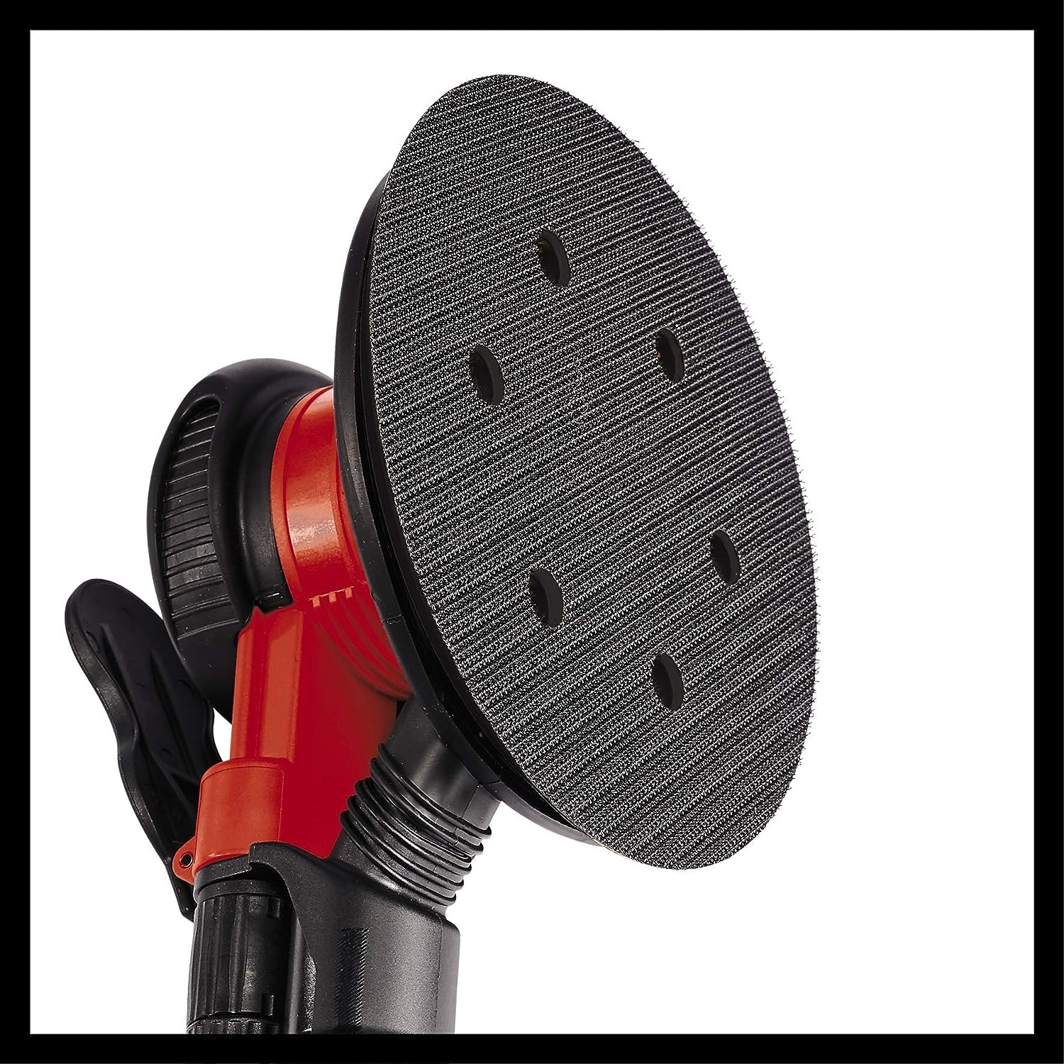 Einhell Lijadora excéntrica de aire comprimido TC-PE 150 (diámetro del disco de lija de 150 mm, palanca de ajuste continuo, incluye 6 papeles de lija, boquilla y llave dinamométrica)