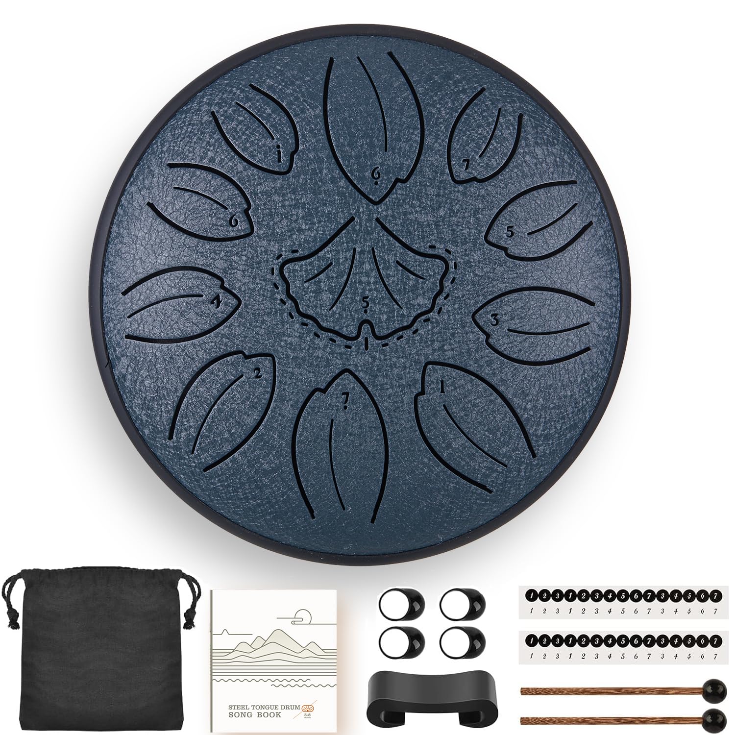 steel tongue drum 6 3 Inch 11 Notes C Key Percussion Instrument for Meditation Yoga Musical Gift for