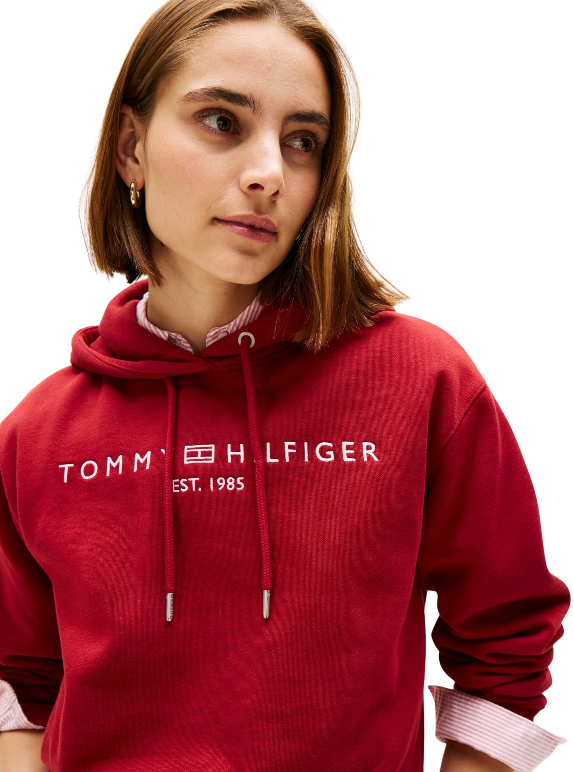 Tommy Hilfiger Bluza z kapturem Kobiety Mdrn Reg Corp Logo Hoodie Ww0ww43598