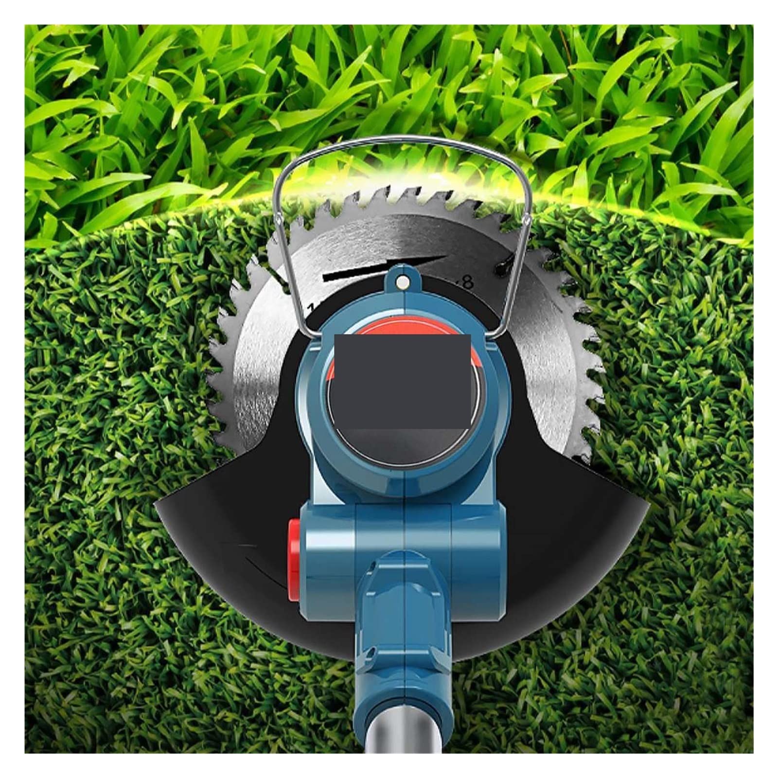BODORME String Trimmer and Edger 21V Electric Lawn Trimmer Cordless Lawn Mower Adjustable Length Cutter Garden Tools (Not Bilateral Wheels) Product Image 6