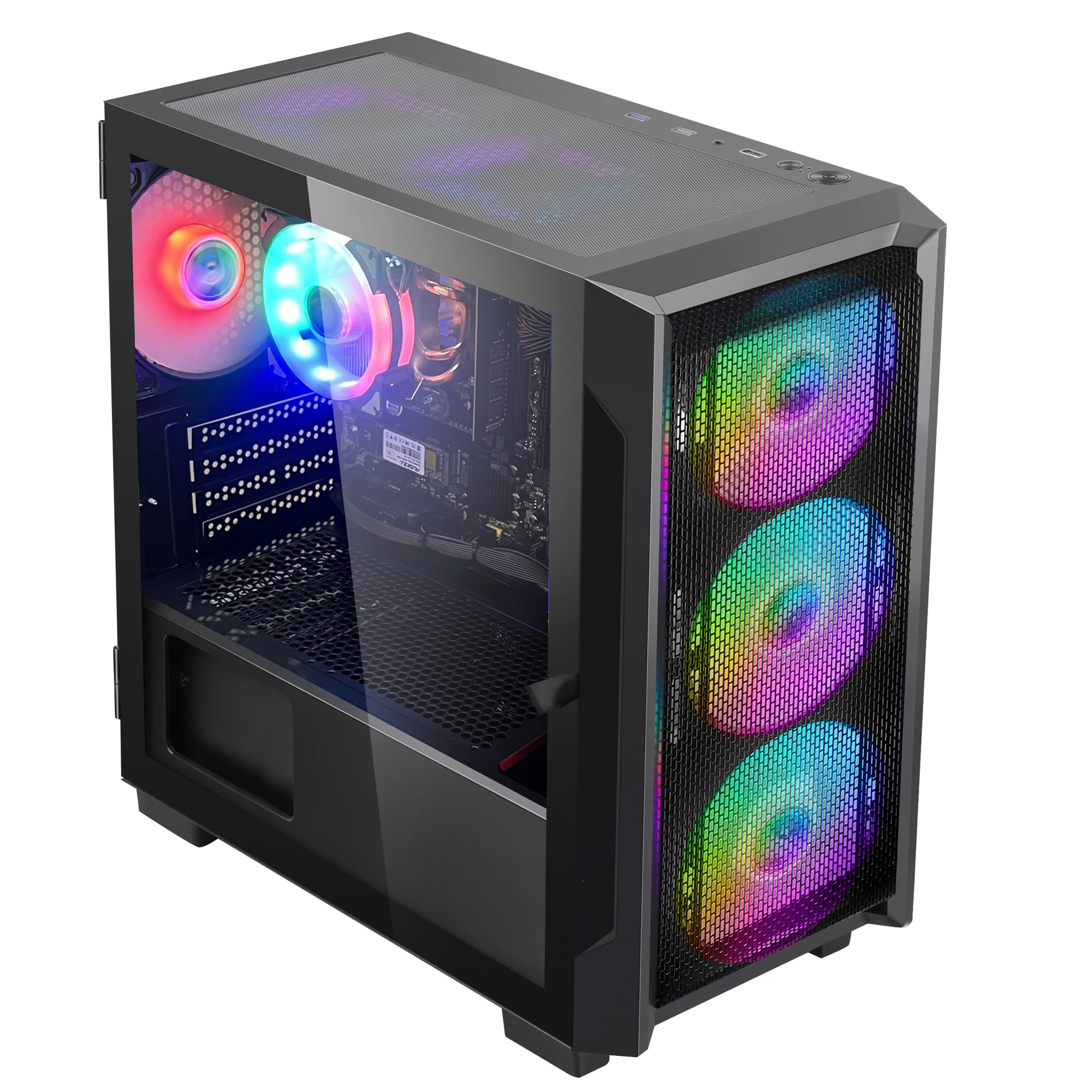 HOENGAGER Artist Gaming PC Desktop - AMD Ryzen 5 5600G 6-Core 3.9