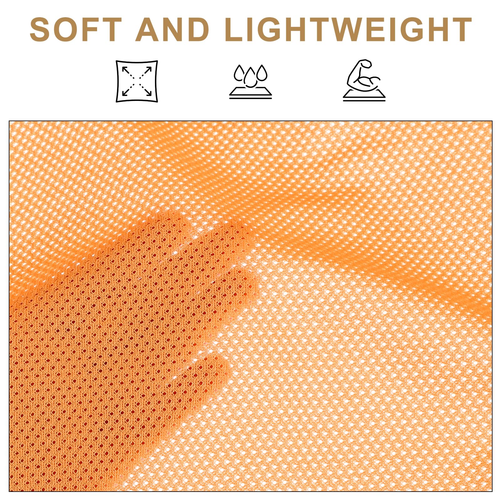 PATIKIL 62 Inch Wide Mesh Fabric Slightly Stretchy for Sewing Backpack Pocket and Straps Netting Clothes, Netting Bags - Image 3