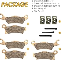 Vista 6 de Pastillas de freno sinterizadas 3 juegos para Can Am Outlander 450/500 / 570/650 / 800/850 / 1000 pastillas de freno delanteras y traseras