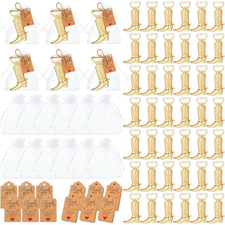 Meanplan Cowboy Boots Bottle Openers Set