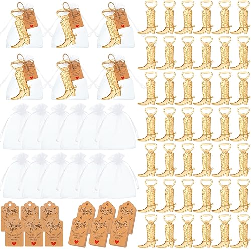 Meanplan Juego de 251 abridores de botellas para botas vaqueras, regalos de fiesta de boda del oeste, incluye abridores de botellas de cerveza de