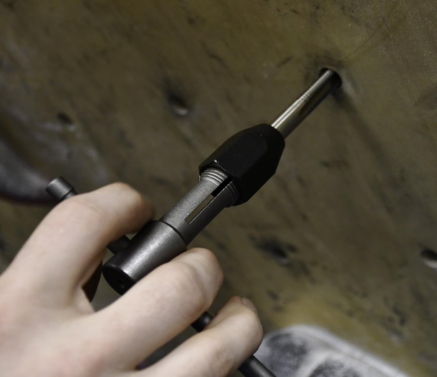 T-Nut Tap | Designed to Re-Thread 3/8” T-Nuts | T-Nut Tap Comes with a Blade and Replacement Blades are Available | Used for Rock Climbing and Bouldering