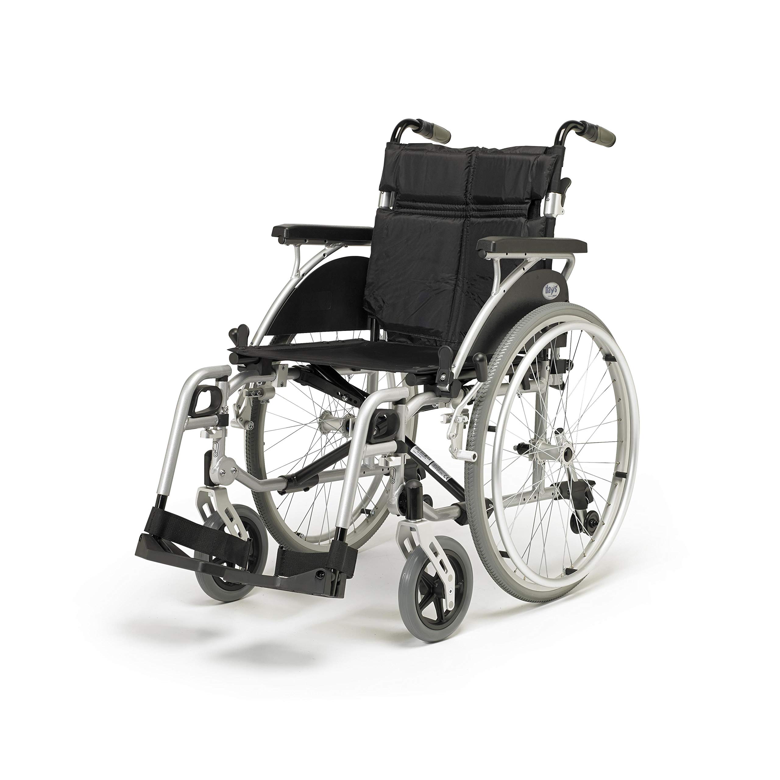 Days Link Fauteuil Roulant Voyage Autopropulsion Siège 38 cm, Très confortable, Accoudoirs relevables amovibles, aide à la mobilité