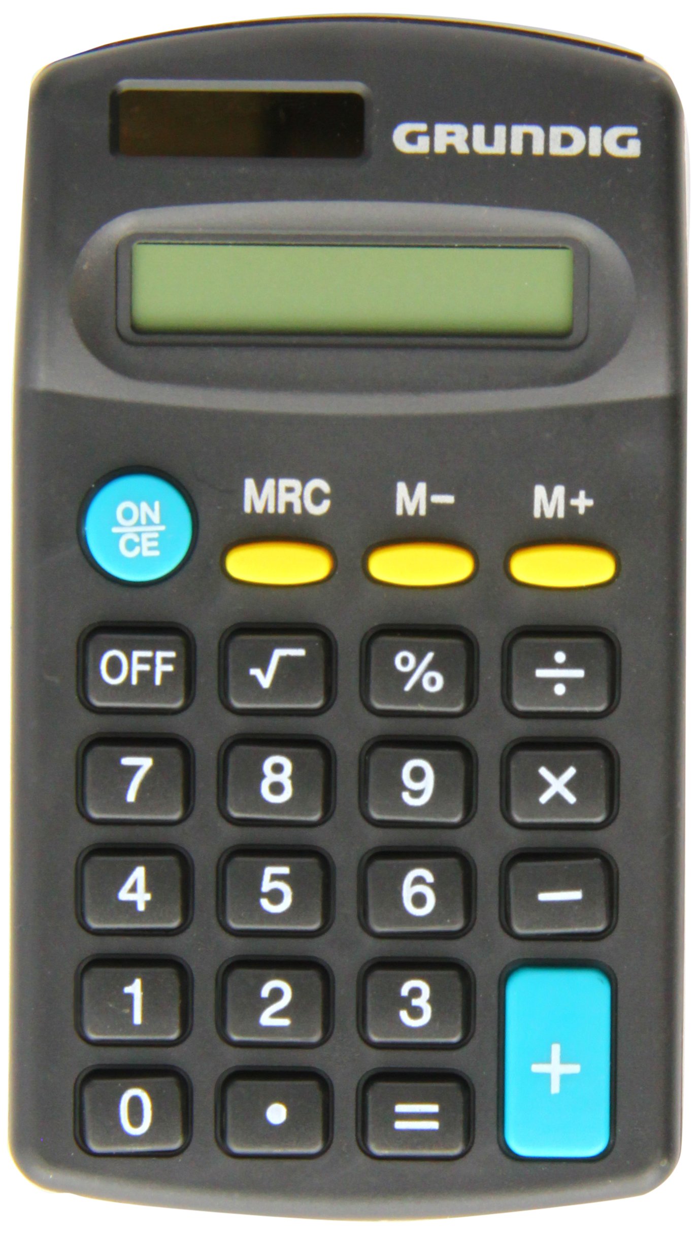 Grundig 46663 Professional / Desk Display Calculator, Battery, Solar Energy Driven, Tilted Display