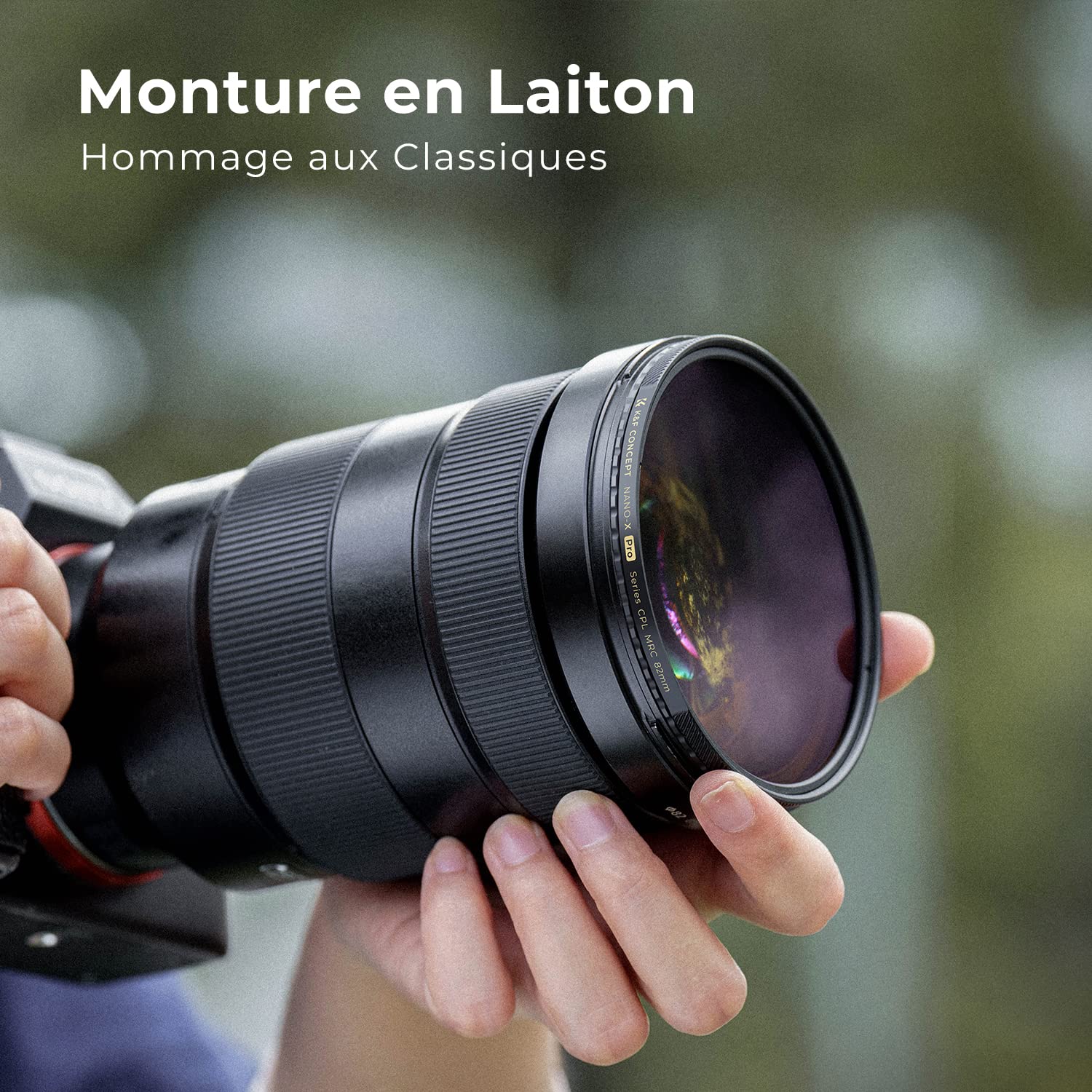K&F CONCEPT Filtre Polarisant 95mm Cuivre Nano-X Pro