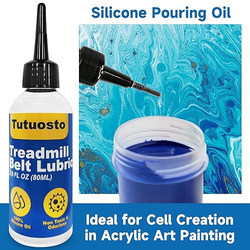 Miniatura 8 de 2 lubricantes para cinta de correr para cinturón, lubricante de cinta de correr 100% silicona, lubricante de cinta de correr de 5.6 onzas, con tapón