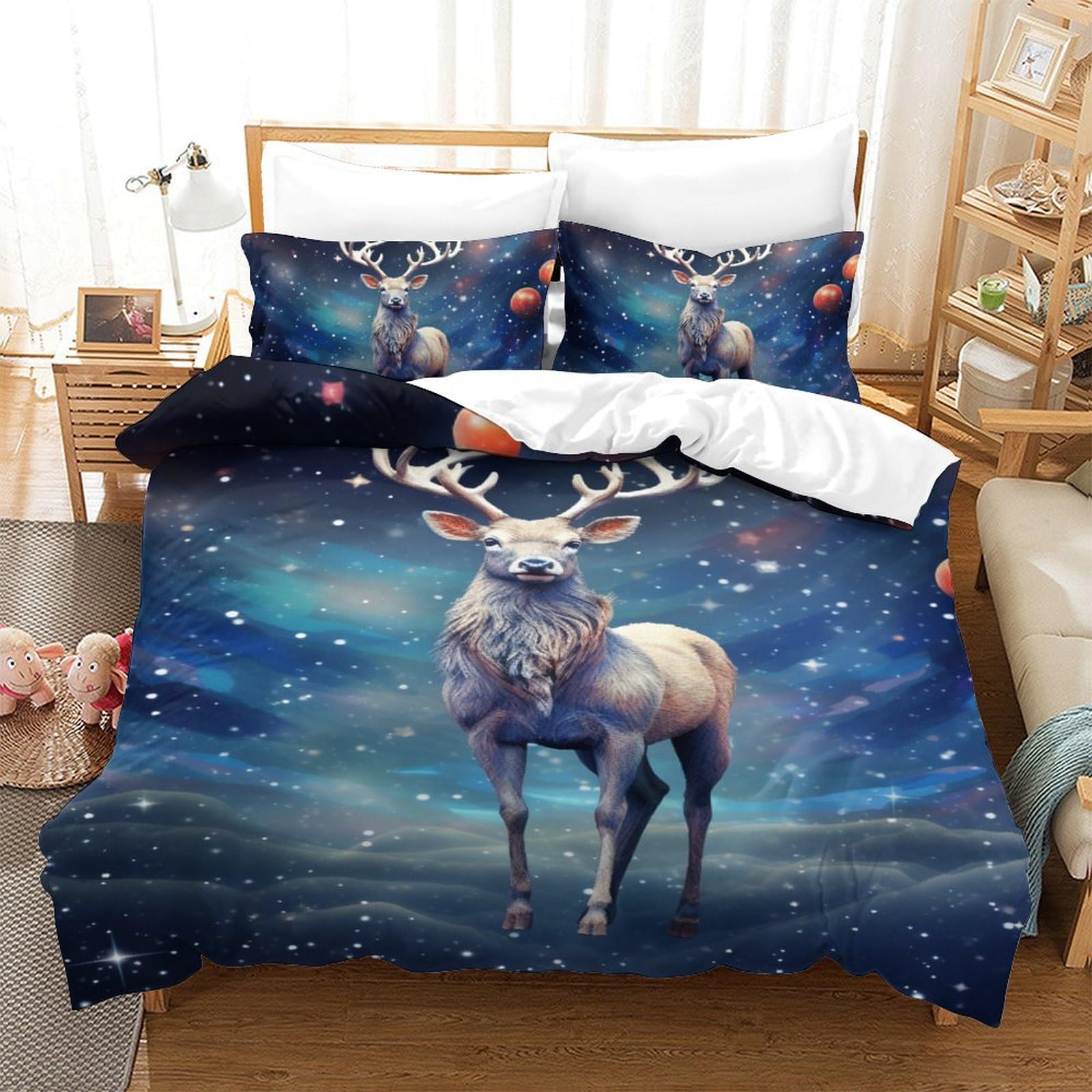 Ensemble de literie microfibre avec fermeture éclair pour chambre d'ado