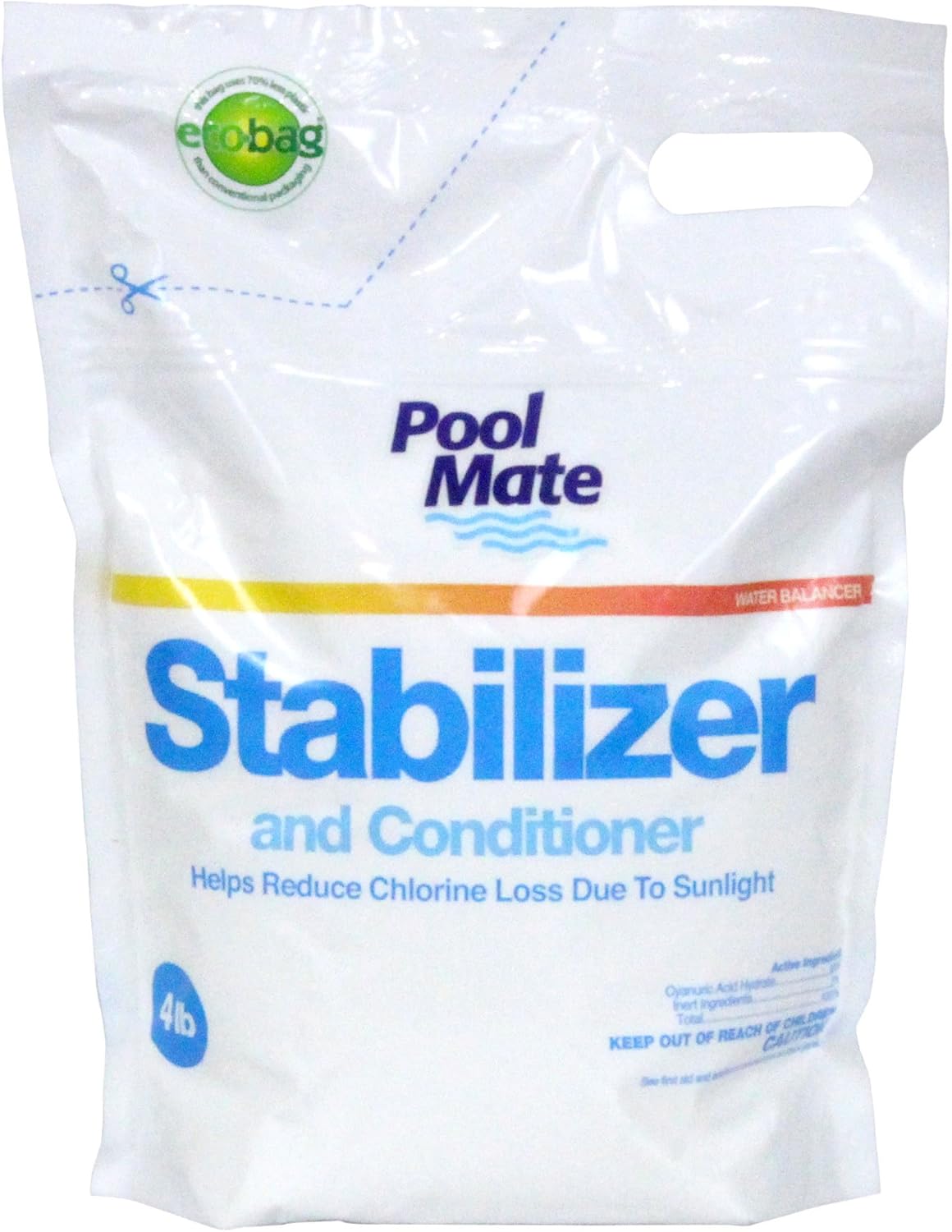 Pool Mate Swimming Pool Stabilizer, Conditioner and Calcium Hardness Increaser Bundle (4 lbs + 8 lbs)