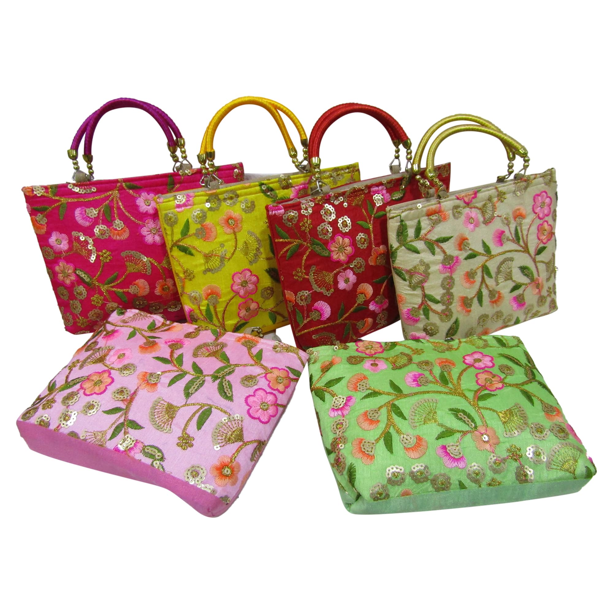 Purple Pink Royal Floral Traditional Design Potli Bag Return Gifts For Women Bulk Wedding Favors Potli Purse For Return Gifts For Mehandi, Shagun, Haldi, Baby Shower, Guest (Pack Of 50 Pcs) (B0CJK1XLK9) Amazon Price History, Amazon Price Tracker