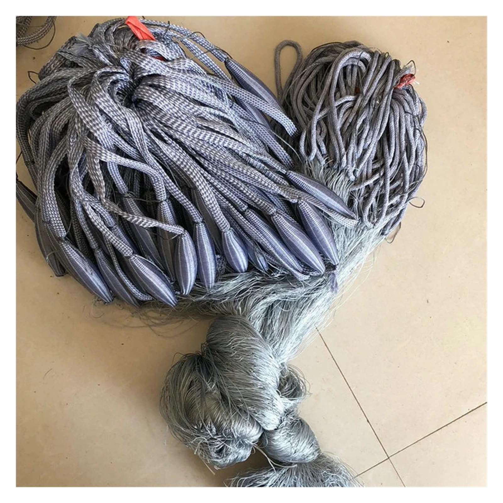 Retino da Pesca 1.5 * 30M//60M Rete da imbrocco da Pesca 3 Strati Linea Maglia di Nylon Rete da Pesca Trappola Rete da Lancio Fatta a Mano Attrezzatura da Pesca all'aperto(30M 30mm)