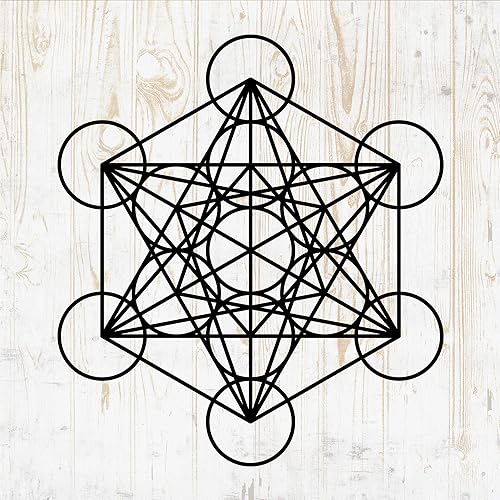 Miniatura 1 de Calcomanías de pared con formas de geometría sagrada, calcomanías de pared con formas de geometría sagrada, silueta minimalista minimalista, vaso