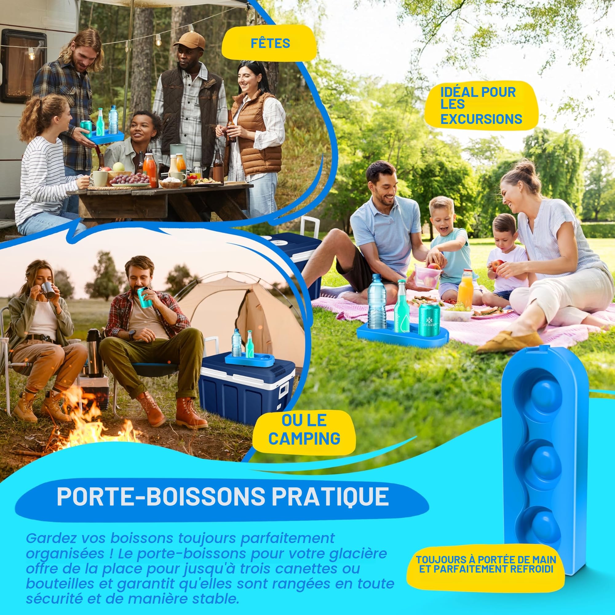 KESSER® Glacière à roulettes 40L | pour Garder au Chaud et Refroidir | Glacière thermoélectrique | 12 Volts et 230 Volts| Mini-réfrigérateur | Thermobox pour Voiture| Bateau et Camping | EEK A++