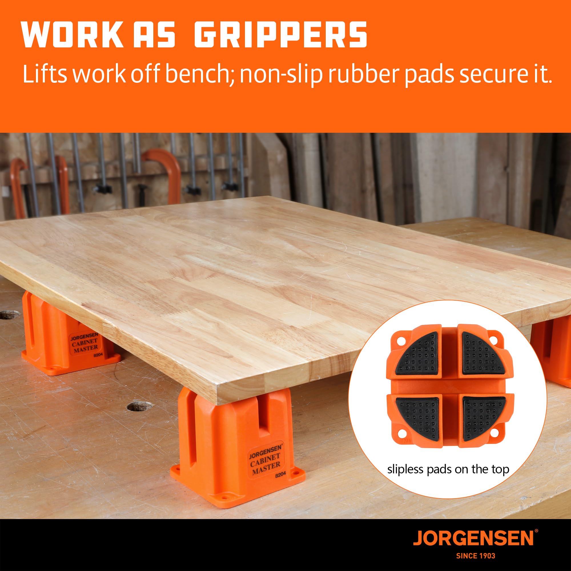 Jorgensen 3-in-1 Support Block - Woodworking Accessory -5