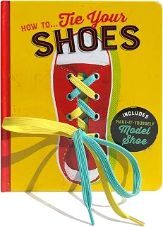 Cottage Door Press How to Tie Your Shoes: Interactive Book with Real Laces & Model Shoe for Kids