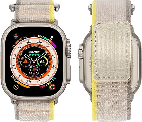Miniatura 2 de HITZEE Compatible con Apple Watch Band de 1.929 in, 1.772 in, 1.732 in, 1.654 in, correas trenzadas de nailon suave, correa deportiva ajustable