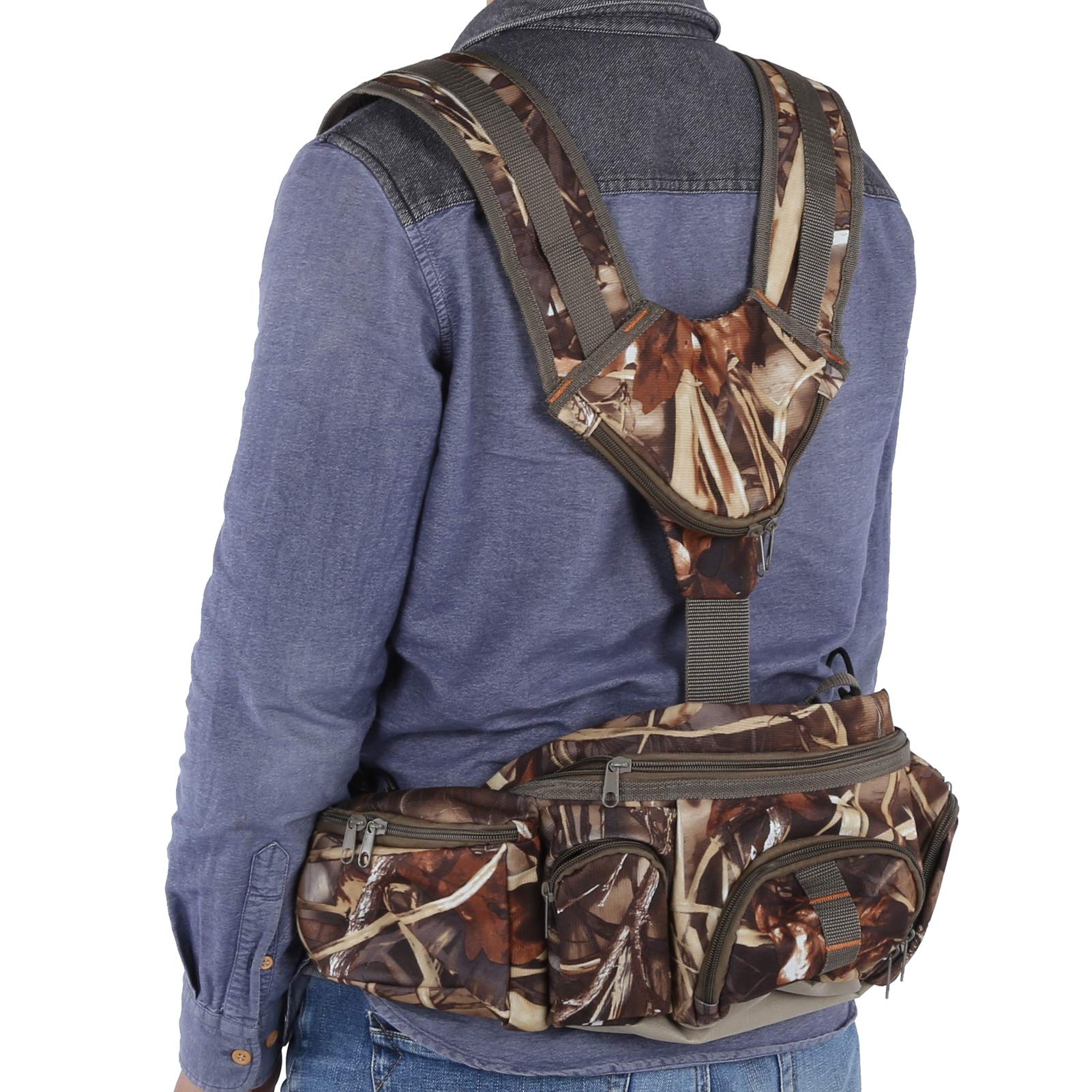 Pack de banmières extérieures, Sac à Dos de randonnée Sac à Taille avec Porte-Bouteille Camping Sac à épaule à Eau Pack de Bouteille