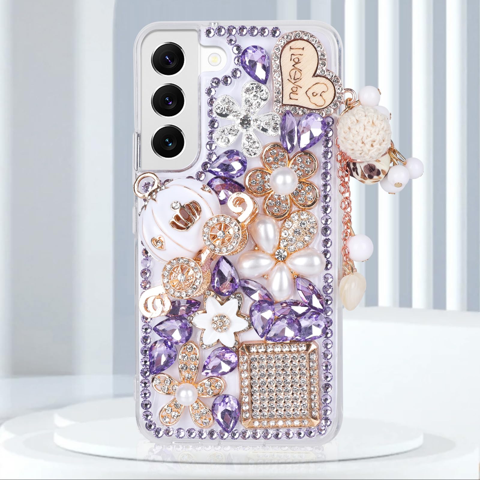 Coque Galaxy S24 Plus anti-chute pour protéger avec style strass - 8