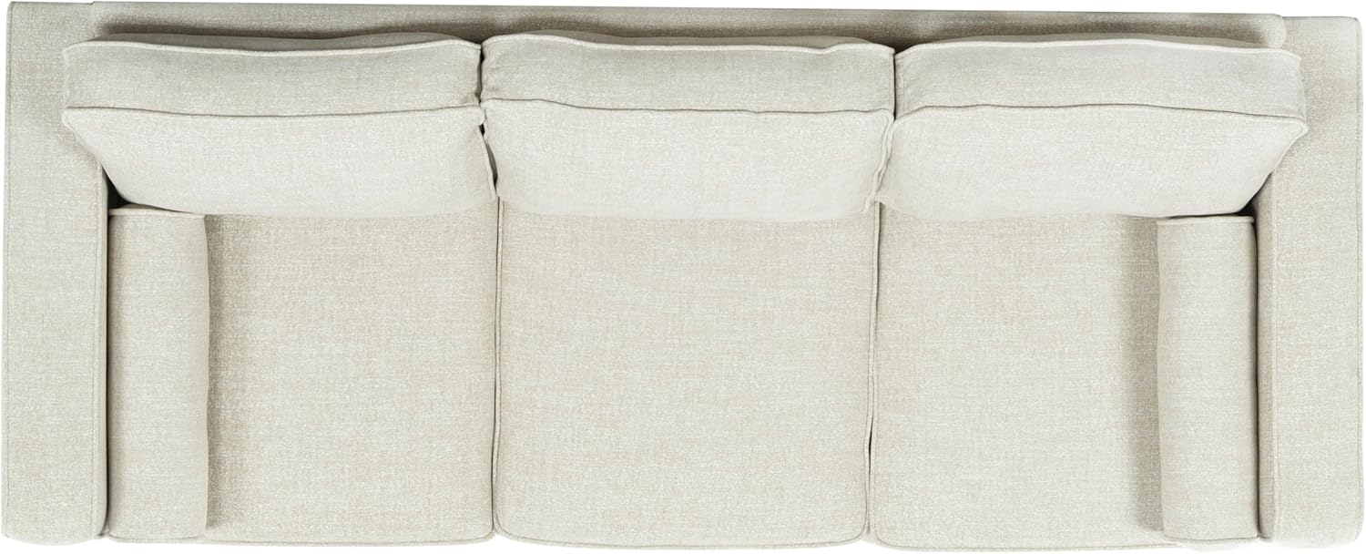 SAFAVIEH Couture - Robertson Sofa - Mid-Century Modern Style - Taupe Chenille Upholstery - Ideal for Living Room, Family Room, 92" W x 36.8" D x 34" H (SFV6120A)