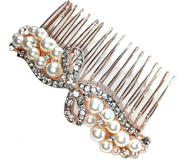 Amazon パールの ヘアコーム 髪飾り 髪留め おしゃれ ヘアアクセサリー 結婚式 和装 着物 パーティー ドレス 成人式 卒業式 入学式 ドレス A 和装小物 通販