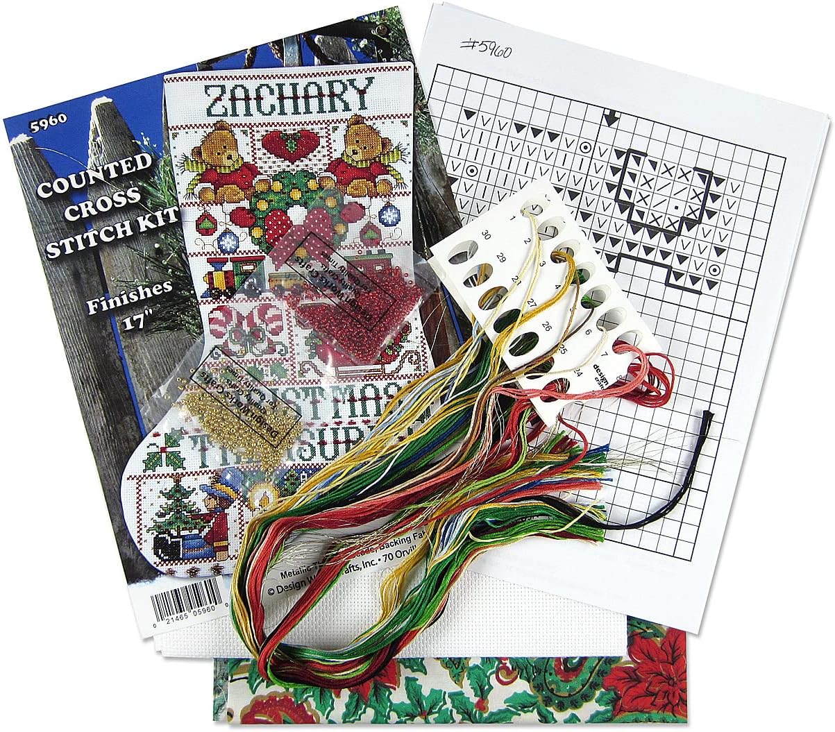 Christmas Treasures Counted Cross Stitch Stocking Kit