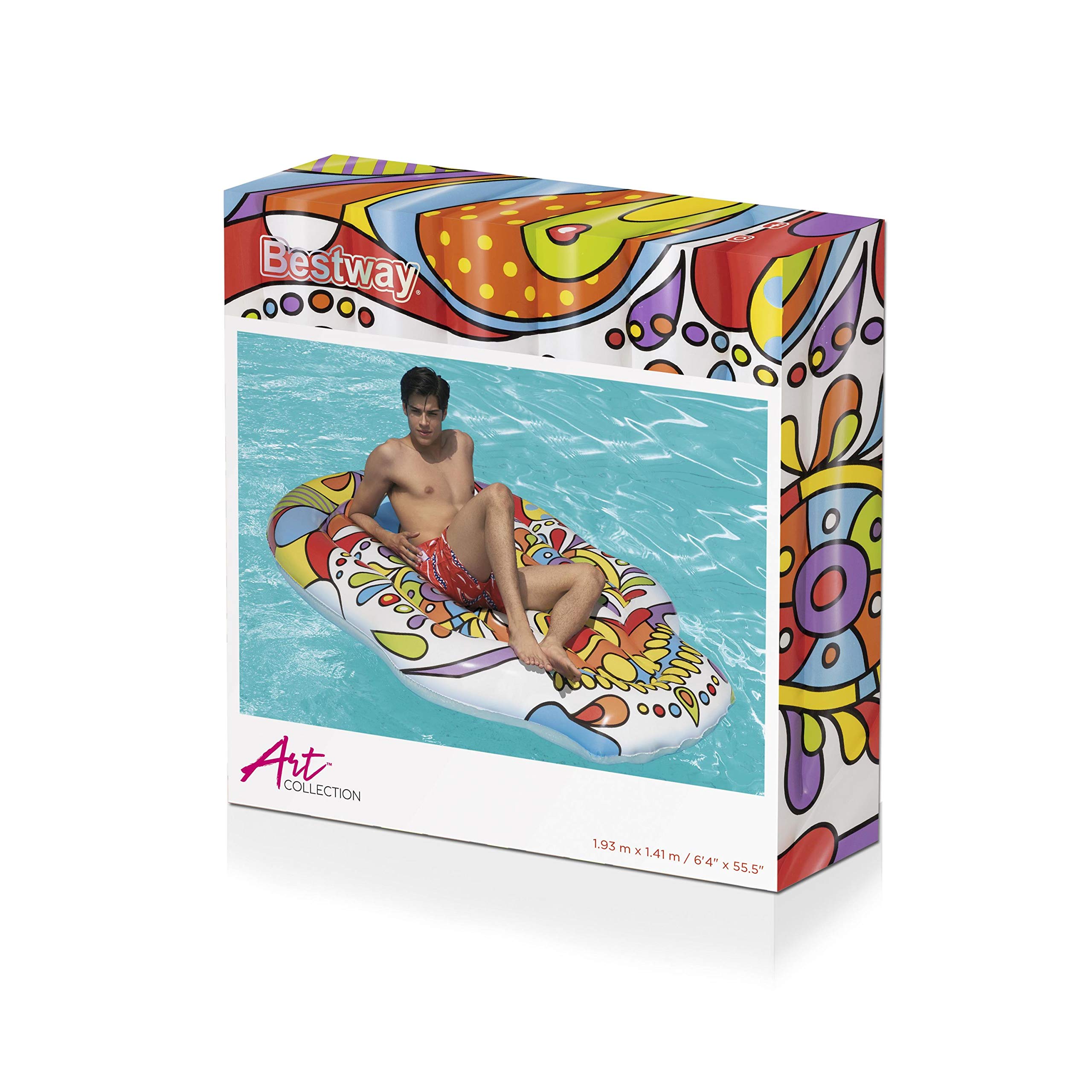 Bestway Matelas Gonflable Fiesta Skull 193 x 141 cm