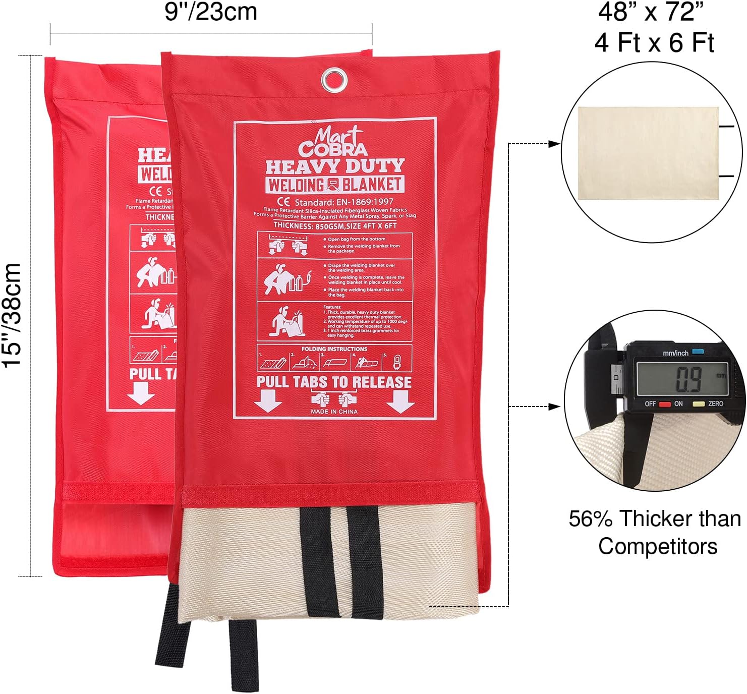 Welding Blanket Fireproof Blanket, Fire Blanket for Home Welding Table Top, Welding Curtain Welding Accessories, Heat Shield Welding Equipment, Flame Retardant Fabric Grill Blanket, Insulating Blanket : Tools & Home Improvement