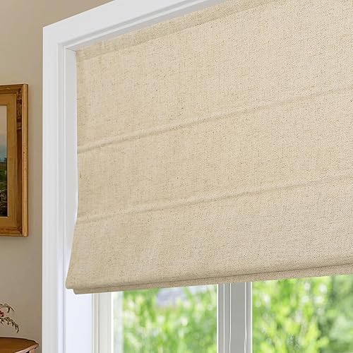 Sunbox Persianas romanas Coustom para ventanas, opacas, sin cordones, para dormitorio, oficina en casa, protección de privacidad, fácil instalación,