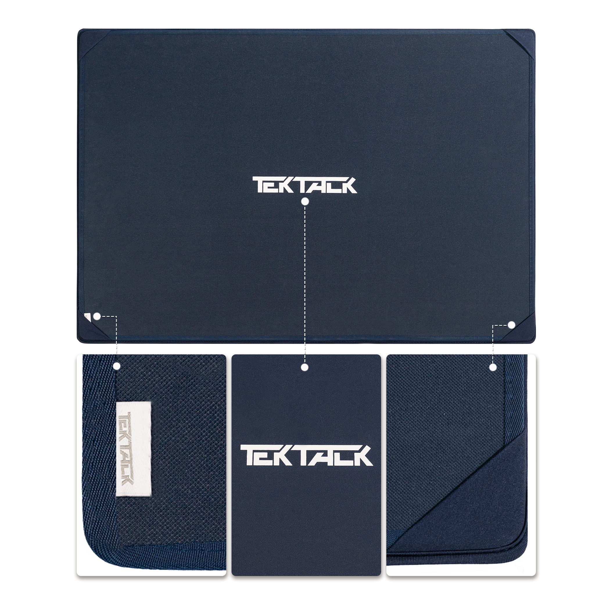 Tektalk Puzzle Board, tragbare Puzzlematte mit staubdichter Abdeckung zur Aufbewahrung von Puzzles, rutschfeste Oberfläche (grau, für bis zu 1500 Teile)
