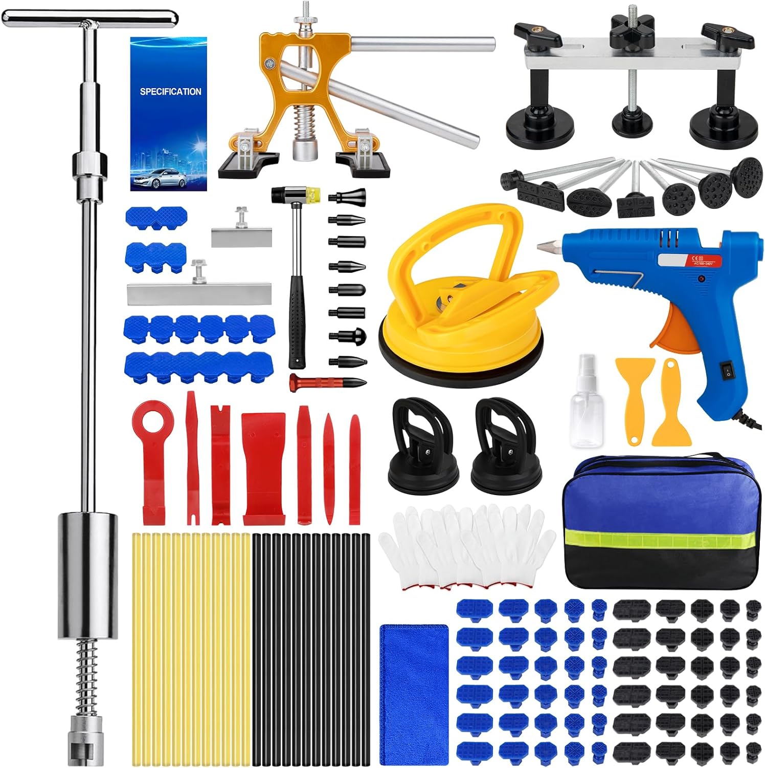 Dent Puller Kit 135Pcs for Car Dent Repair